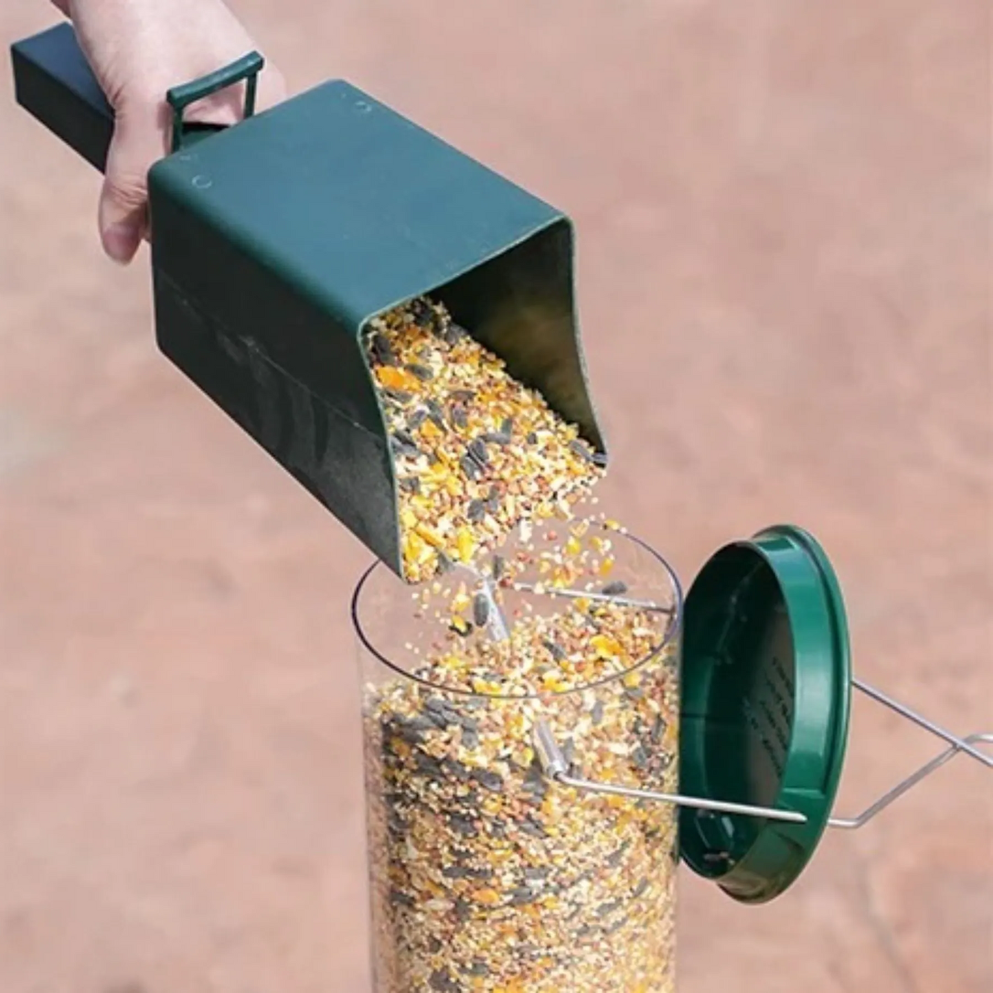 Wild Bird Feeder with Squirrel Deterrent Spinner