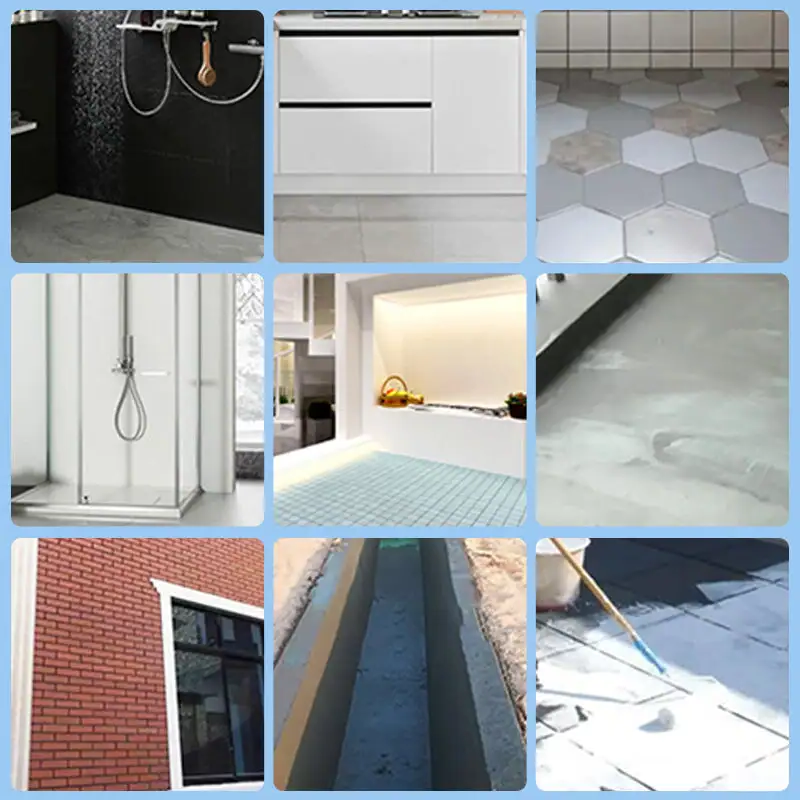 Clear Waterproof Sealant for Bathroom Walls and Floors