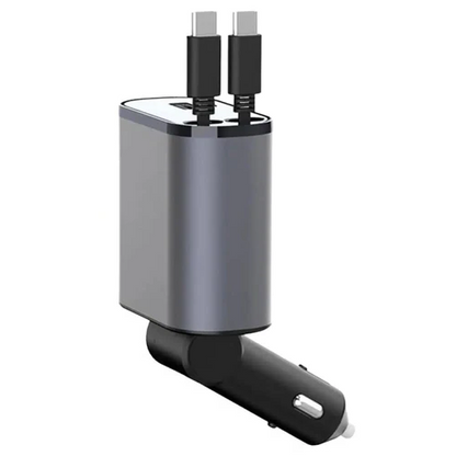 Compact 4 Port USB Car Charger Adapter