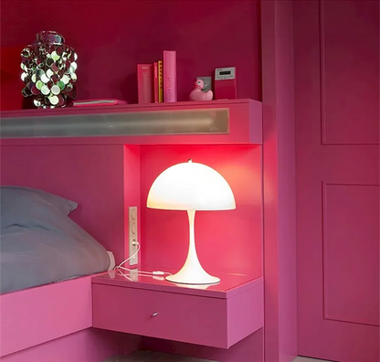 Vintage Scandinavian Table Lamp - Classic Mushroom Style