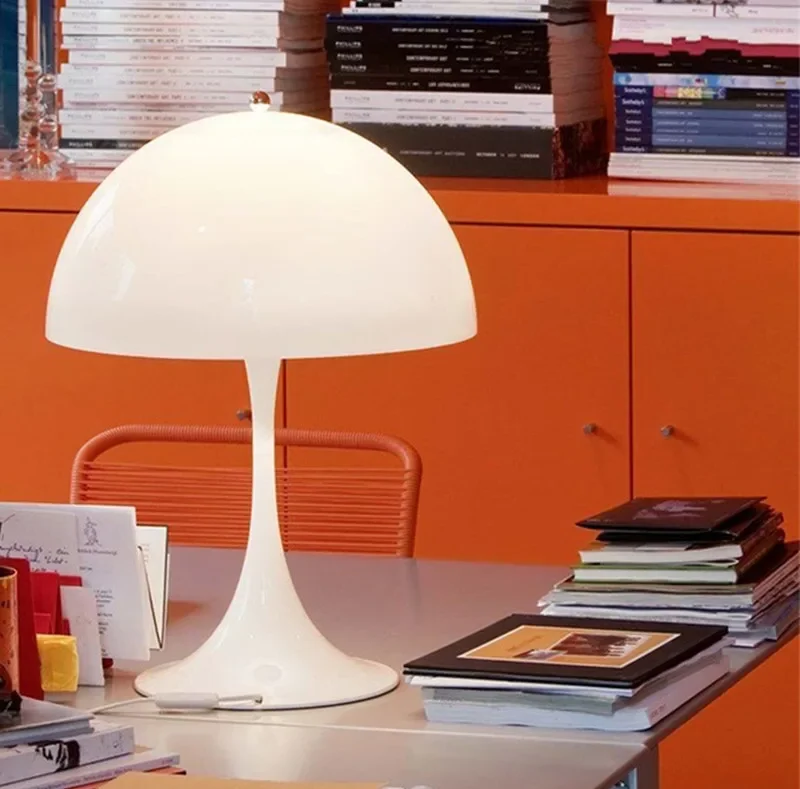 Vintage Scandinavian Table Lamp - Classic Mushroom Style