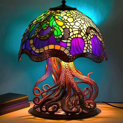 Colorful Art Glass Desk Lamp