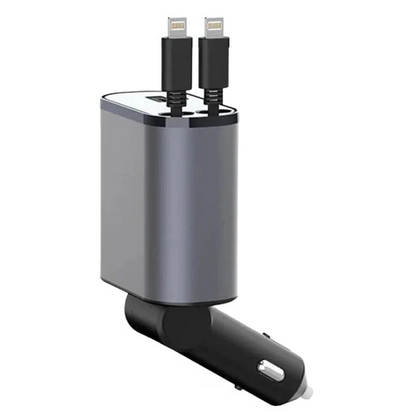 Compact 4 Port USB Car Charger Adapter - Pexav
