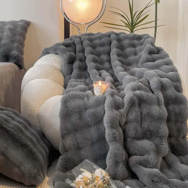 Soft Plush Faux Fur Winter Blanket
