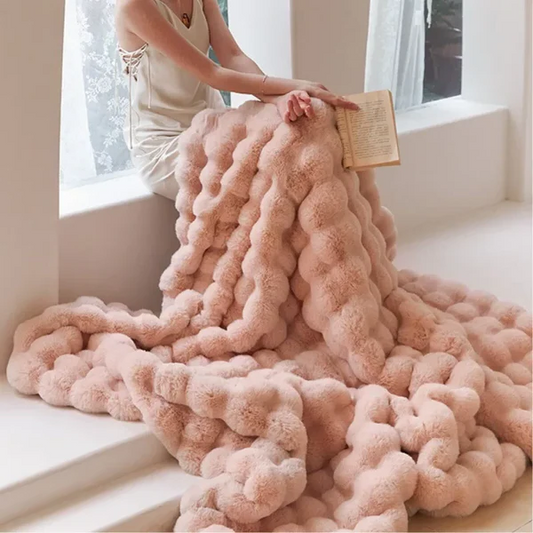 Soft Plush Faux Fur Winter Blanket - Pexav