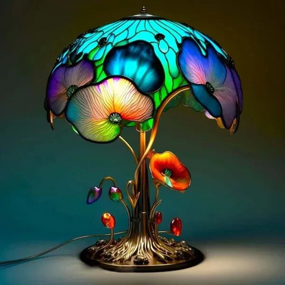 Colorful Art Glass Desk Lamp