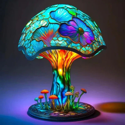 Colorful Art Glass Desk Lamp