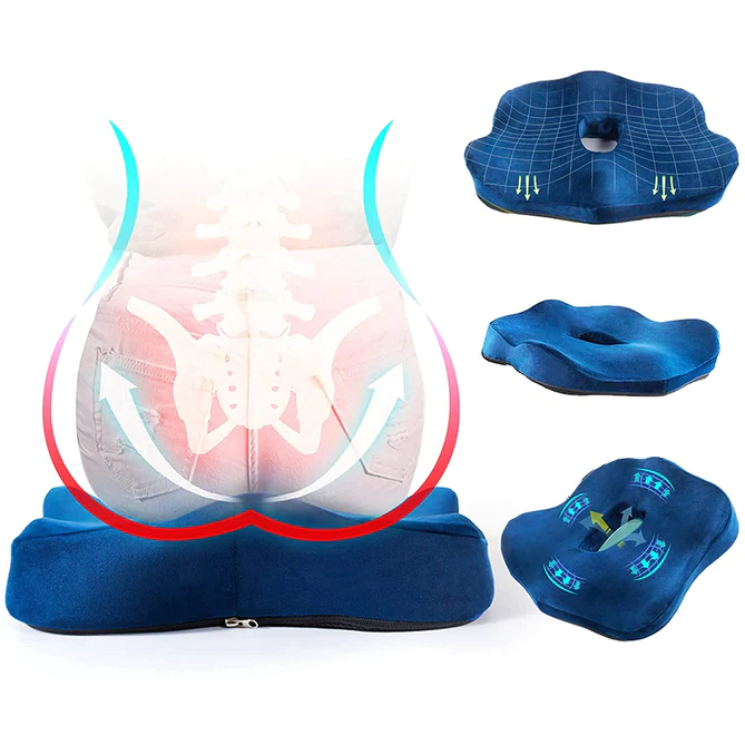 Comfortable Orthopedic Back Support Seat Cushion - Pexav