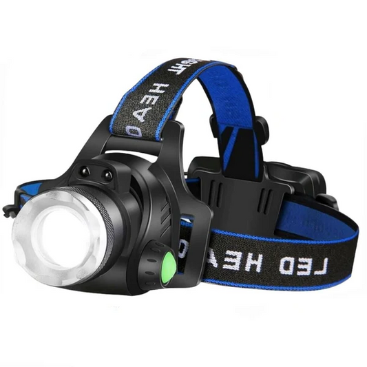 Bright Rechargeable Zoom LED Headlight Flashlight Torch - Pexav