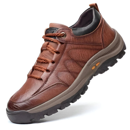 Orthotic Men's Genuine Leather Loafers with Arch Support - Pexav