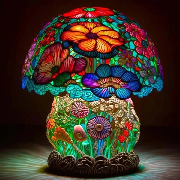 Colorful Art Glass Desk Lamp - Pexav
