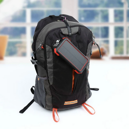 Slim Waterproof Portable Solar Charger with LED Lights