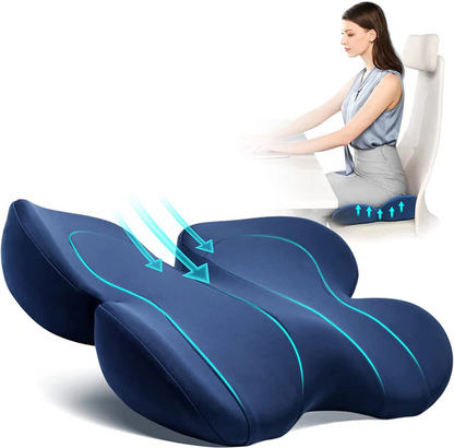 Comfortable Gel Cushion for Back Support and Relief - Pexav