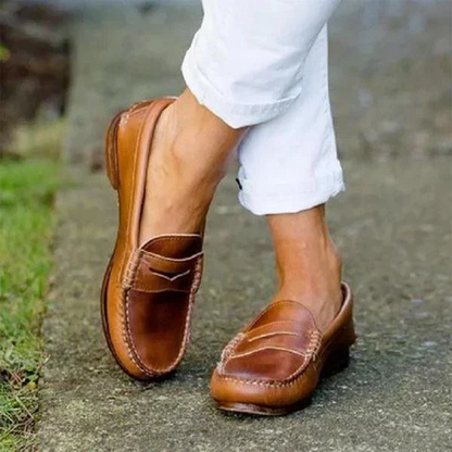 Classic Comfortable Slip On Loafers Women Low Heel Shoes