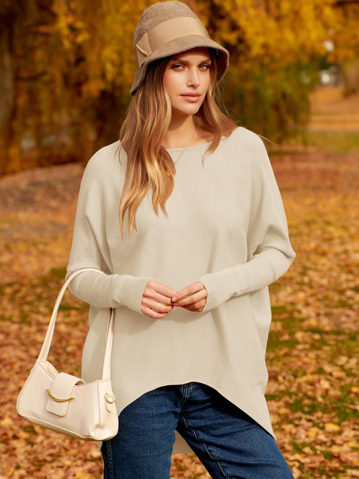 Oversized Ladies Sweater - Sophie-Black-S-Nora Luxe