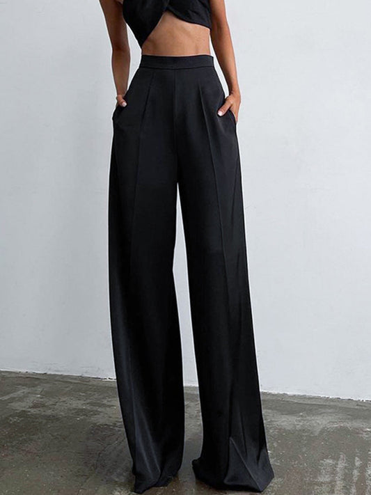 Comfortable Flowy Loose Fit Dress Pants - Pexav