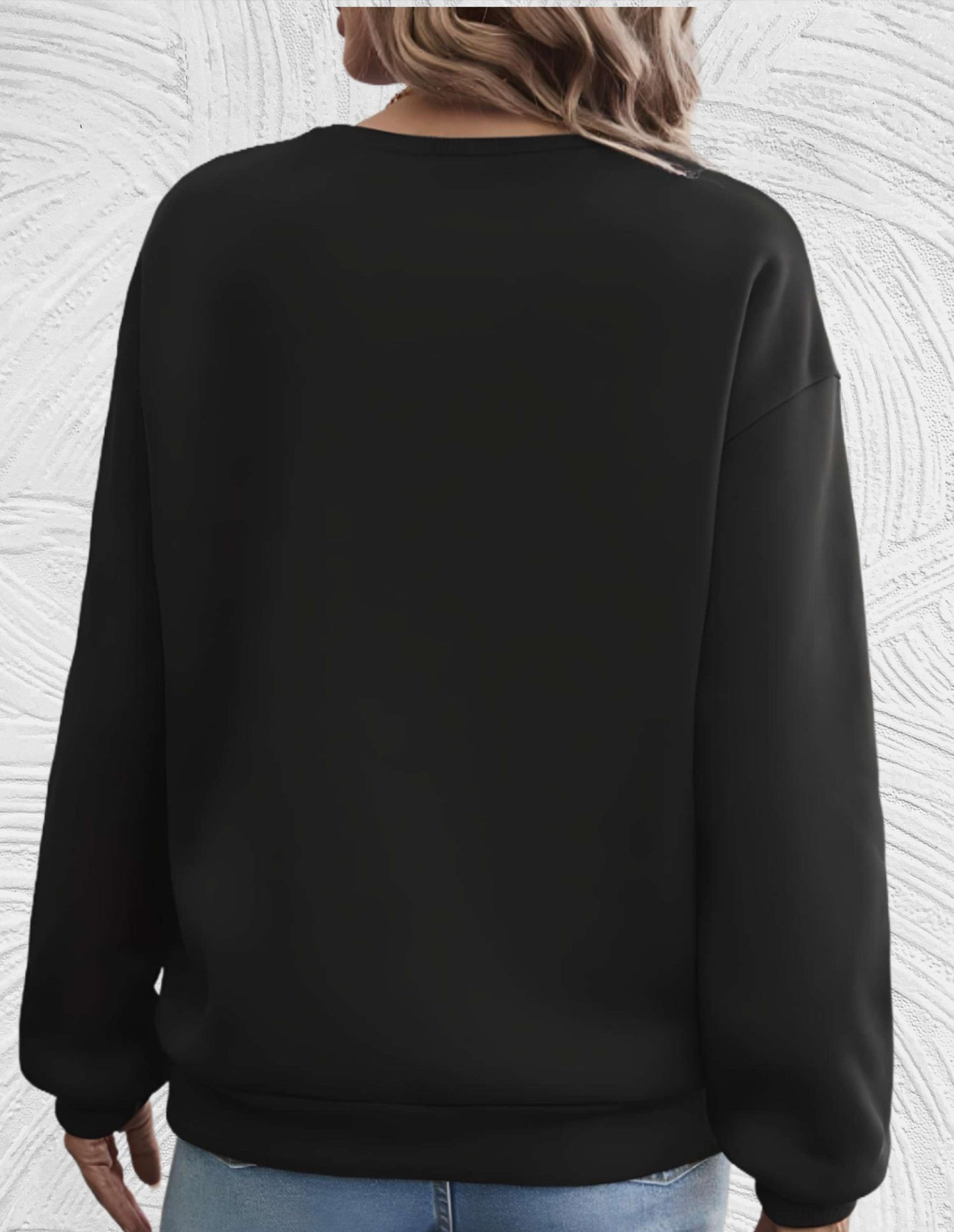 Oversized Women's Sweater with Round Neck - Luna-White-S-Nora Luxe