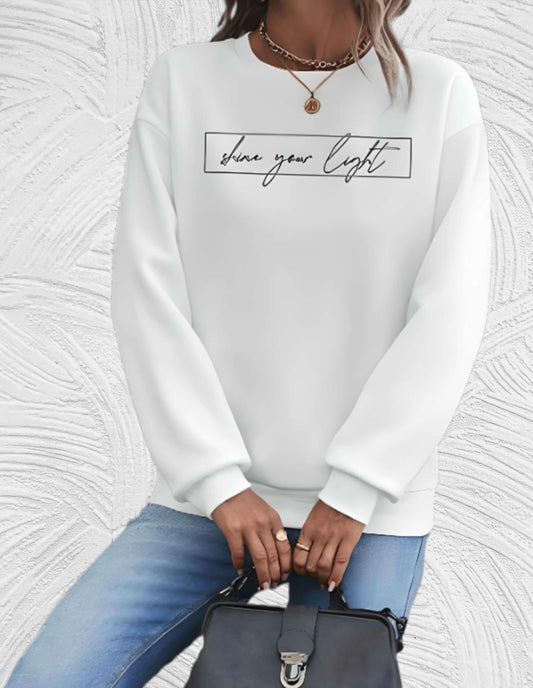 Large Women's Crew Neck Sweater - Pexav