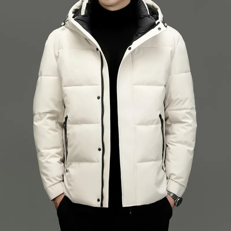 Warm Waterproof Mens Hooded Coat - Milo - Pexav