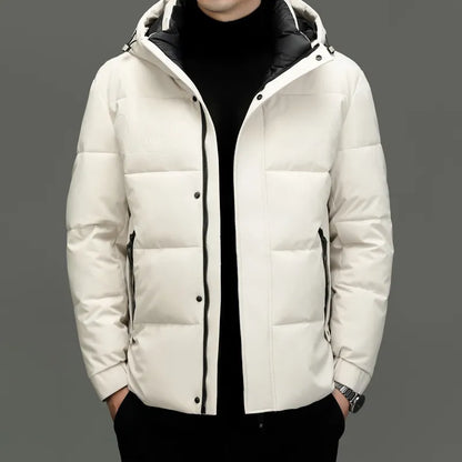 Warm Waterproof Mens Hooded Coat - Milo - Pexav