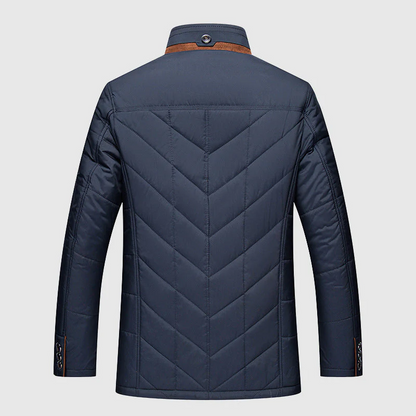 Padded Men's Winter Jacket with Premium Insulation Technology - Arctix Pro-Dark Blue-M-Nora Luxe