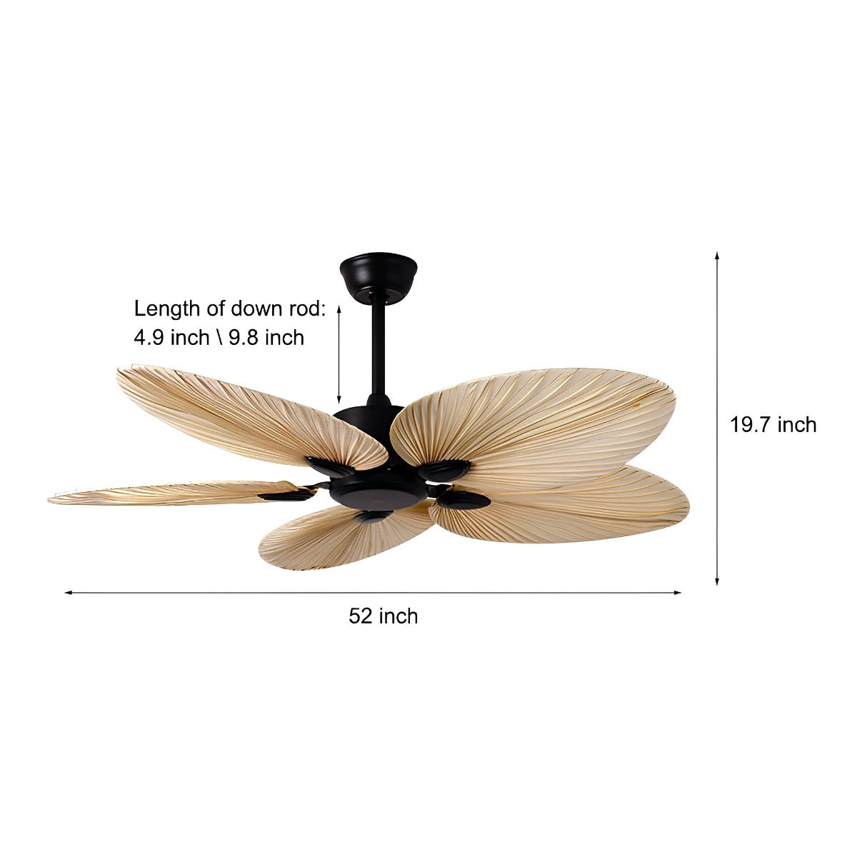 Tropical Island Style Ceiling Fan