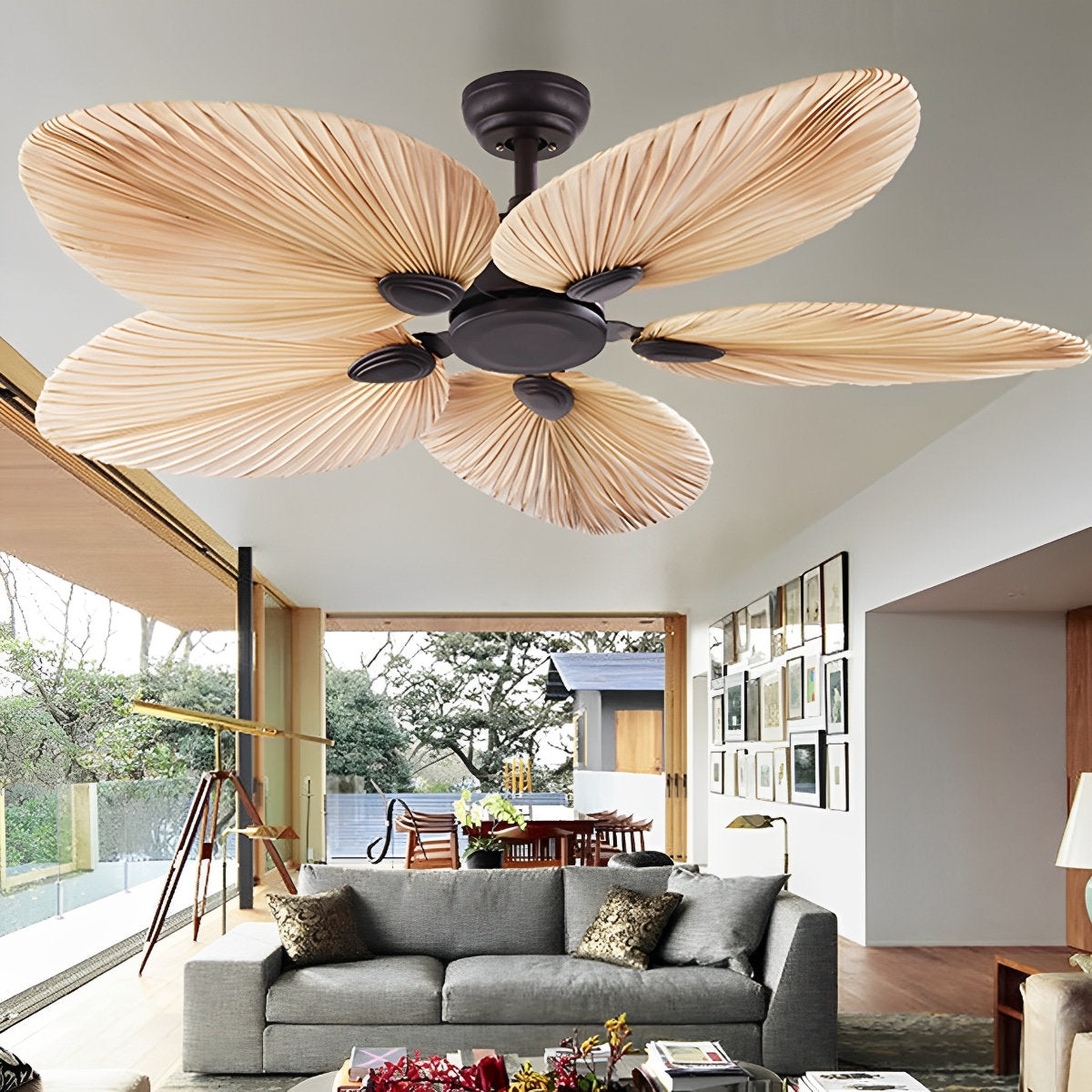 Tropical Island Style Ceiling Fan