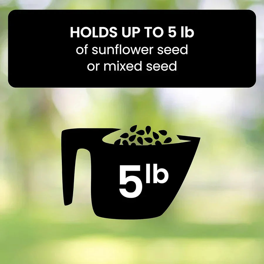 Weatherproof Bird Feeder with Multiple Ports for Wild Birds