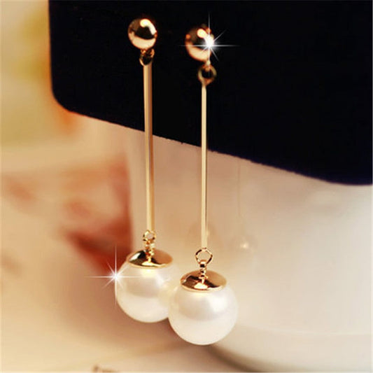 Elegant Pearl Hoop Earrings for Women - Pexav