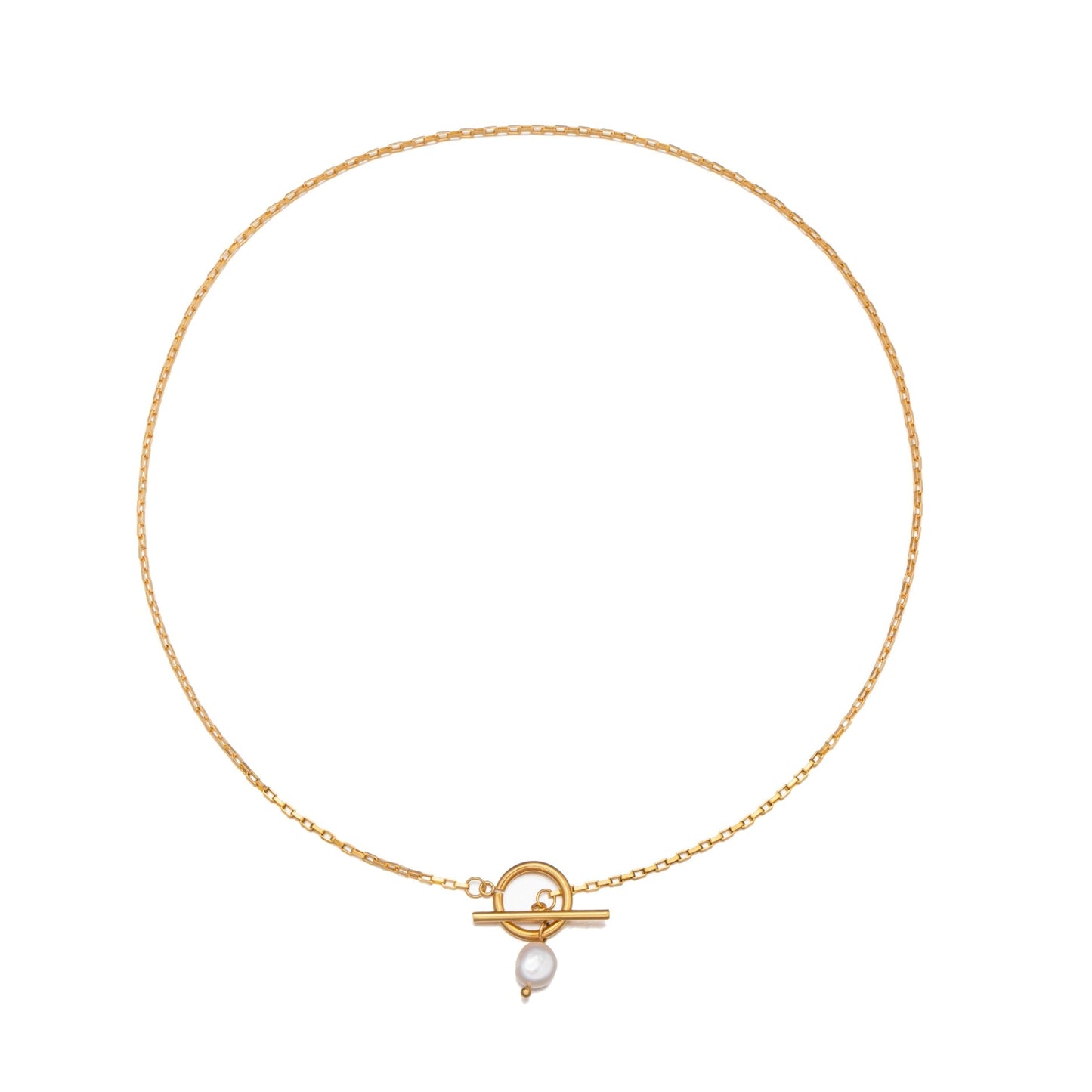 Pearl Necklace with Clasp - Lucía-Nora Luxe