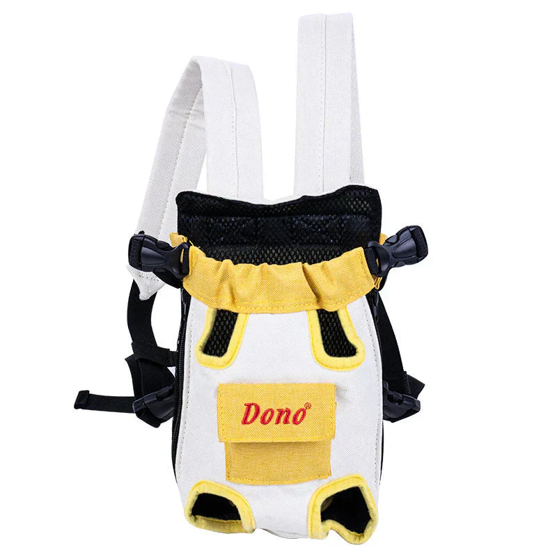 Pet Carrier - PawVentura-Yellow and White-M (5.51 lbs - 7.72 lbs)-Nora Luxe