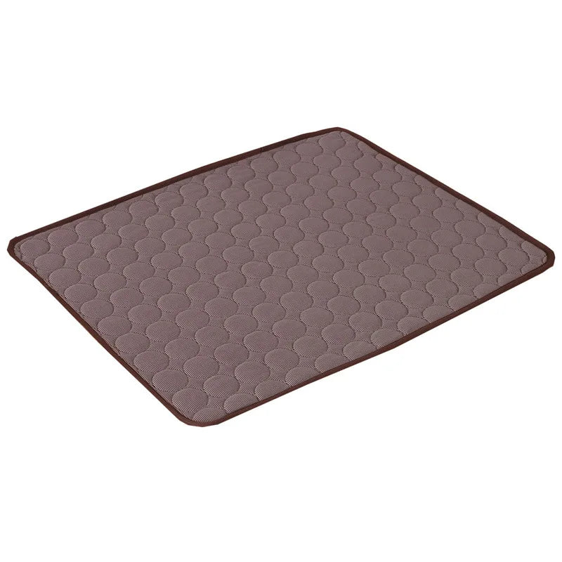 Pet Cooling Mat - ChillMate-Brown-XS 15.75 x 11.81 inches-Nora Luxe