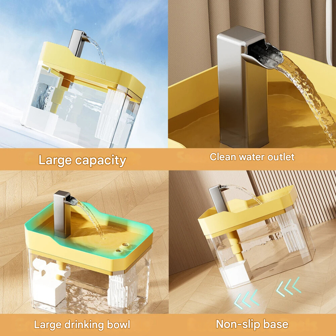 Pet Water Bowl - FreshFlow Pet Fountain-Transparent-Nora Luxe