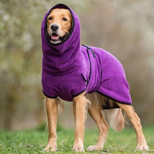 Quick Dry Pet Drying Coat with Adjustable Strap - Pexav