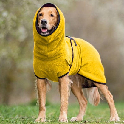 Quick Dry Pet Drying Coat with Adjustable Strap