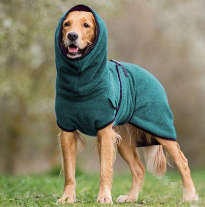 Quick Dry Pet Drying Coat with Adjustable Strap
