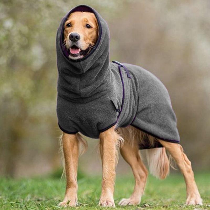 Quick Dry Pet Drying Coat with Adjustable Strap