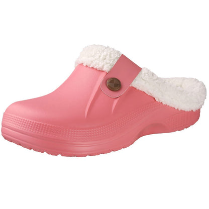 Warm Fuzzy Stone Clog Slippers