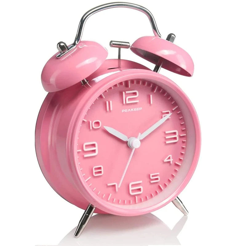Classic Dual Bell Digital Alarm Clock with Night Light