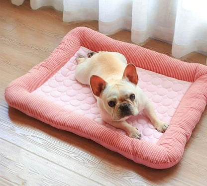 Breathable Pet Bed with Chill Gel Fabric