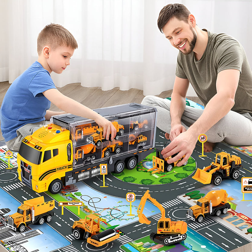 Big Truck Building Site Toy Set for Children - Pexav