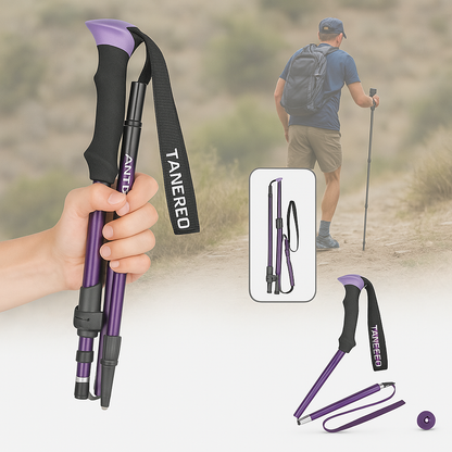 Collapsible Hiking Sticks for Walking and Trekking