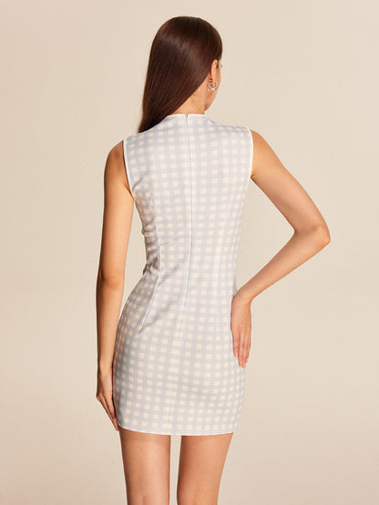 Classic Checked Ribbon Dress