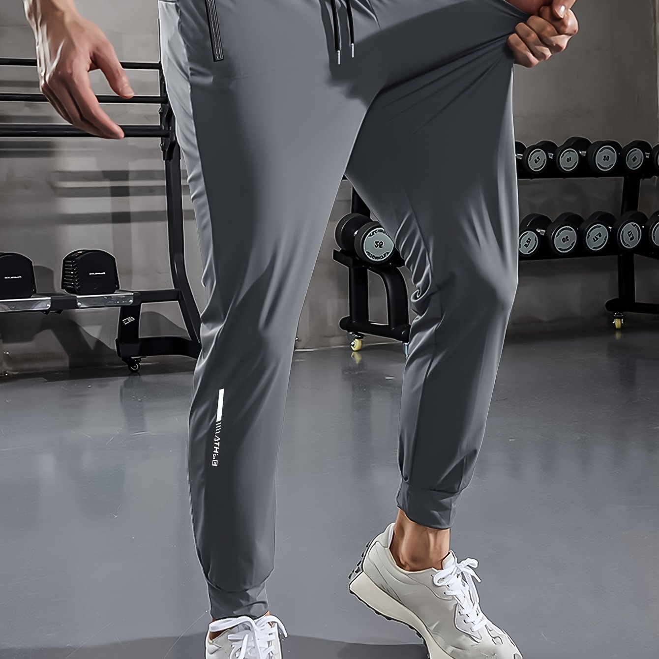 Plain Men's Sports Trousers with Pockets - Niels-Gray Style 2-2XS-Nora Luxe