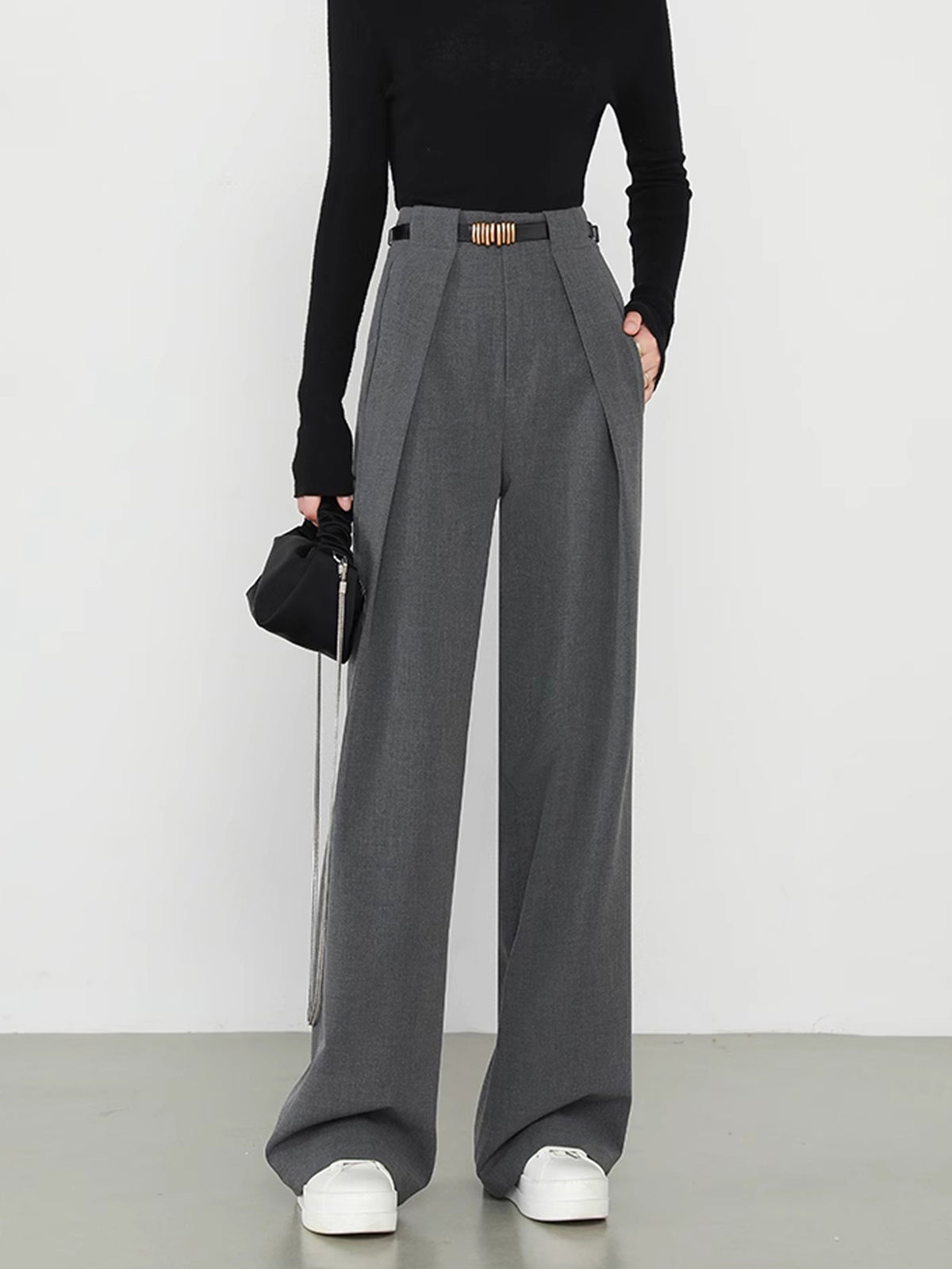 Classic Fit Straight Leg Pants - Pexav