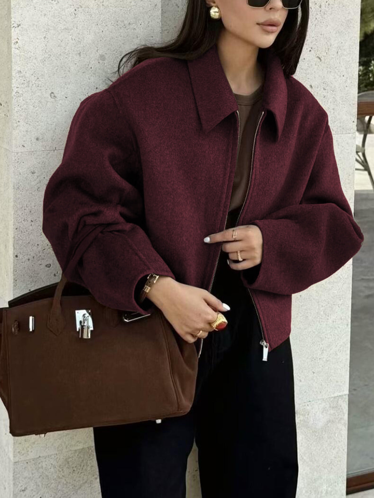 Classic Textured Blazer Jacket
