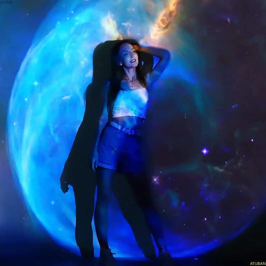 Colorful Galaxy Night Light Projector for Bedroom - Pexav