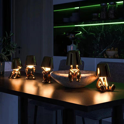 Playful Dimmable Table Lamp - LumoPals-Gold-Dreaming-Nora Luxe