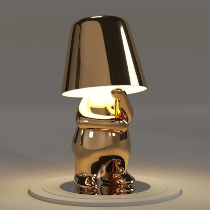 Playful Dimmable Table Lamp - LumoPals-Gold-Thinking-Nora Luxe