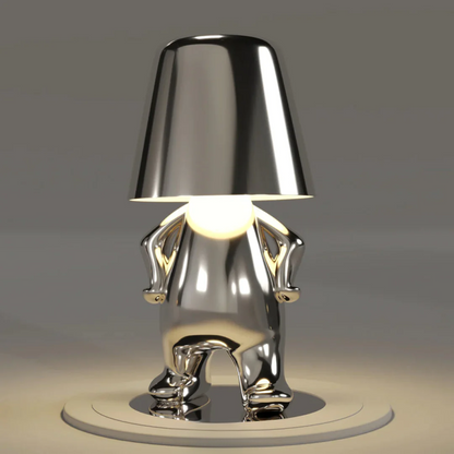 Playful Dimmable Table Lamp - LumoPals-Silver-Confident-Nora Luxe